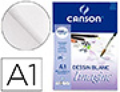 Bloco de desenho multitecnicas canson imagine din a1 colado liso 59,4x84,1 cm 25 folhas 200 gr , Canson , 64845 , 3148954353043